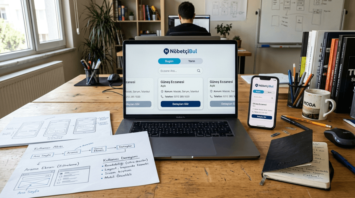 UI ve UX tasarım çalışması